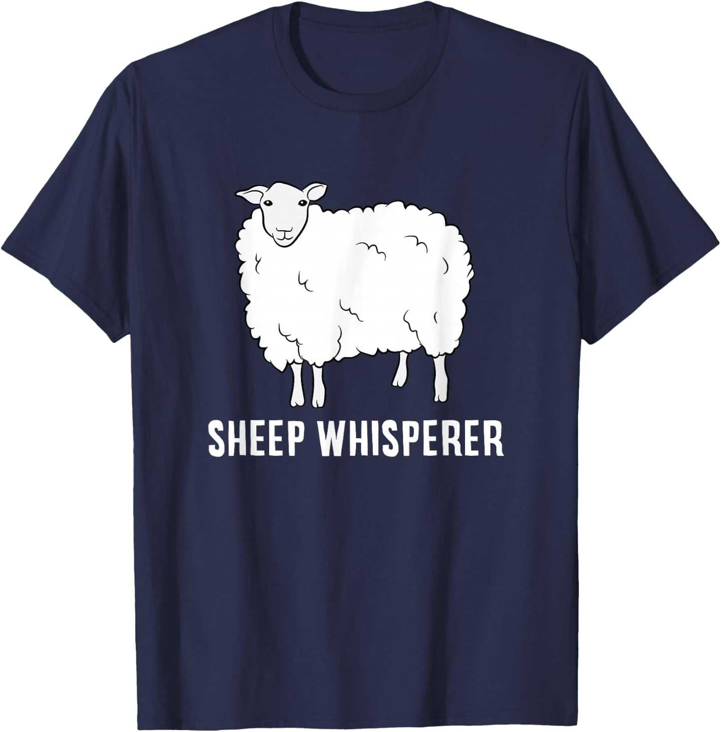 Cute Sheep Whisperer Farmer Sheep Farmer Love Sheep T-Shirt - T-Shirt | Navy