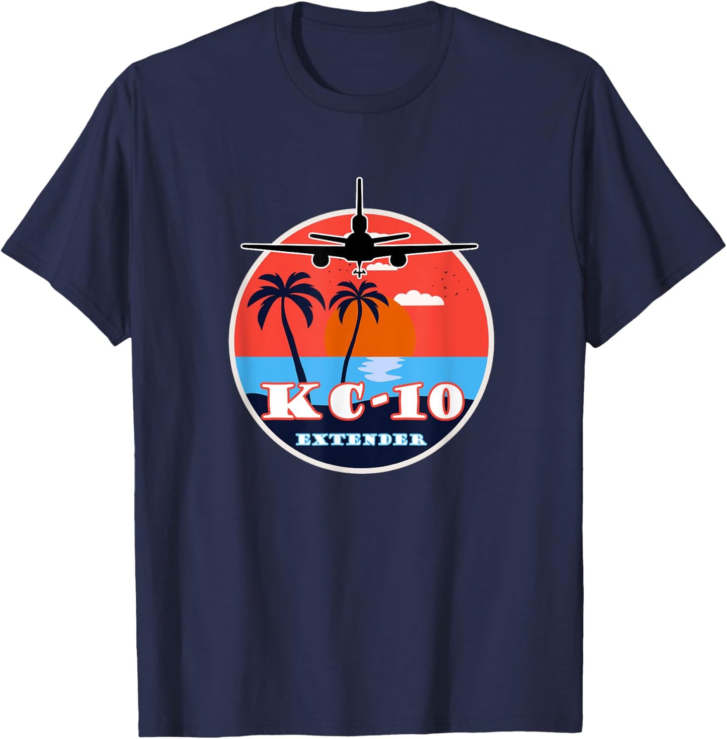 KC-10 Extender Vintage Sunset T-Shirt - T-Shirt | Navy