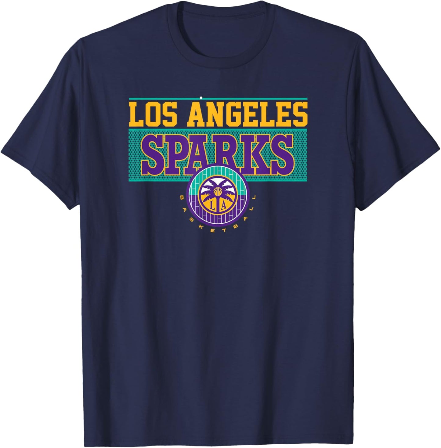 WNBA Los Angeles Sparks Half Court T-Shirt - T-Shirt | Navy