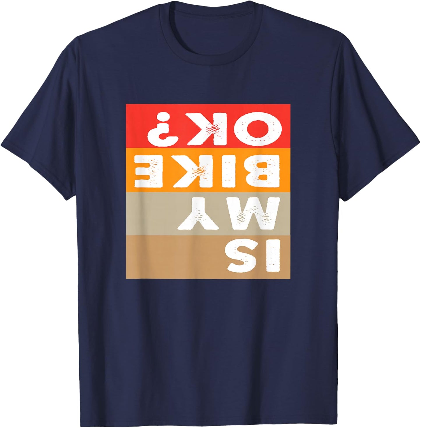 Mountain is my bike ok gear biking gift women apparel riding T-Shirt - T-Shirt | Navy