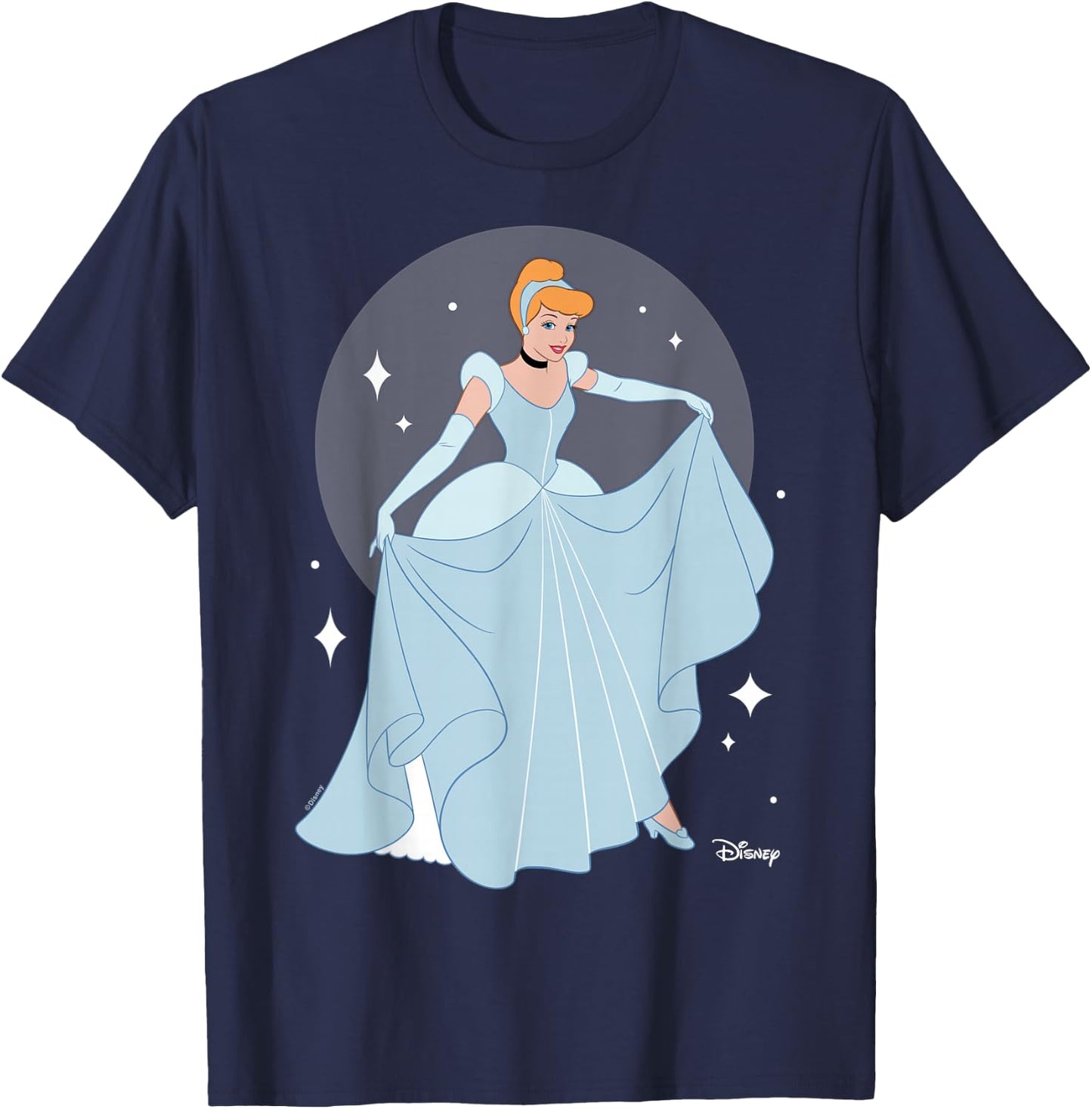 Disney Princess - Cinderella Sparkles Curtesy T-Shirt - T-Shirt | Navy