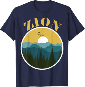 Zion National Park Utah Zion Utah Family Trip and Hiking T-Shirt - T-Shirt | Navy