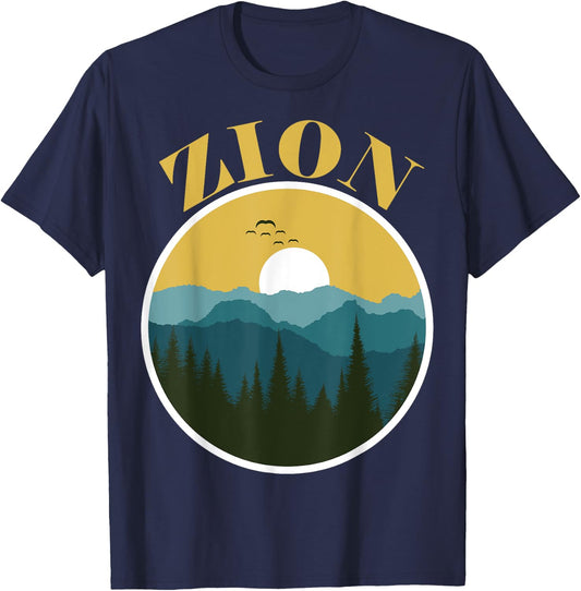 Zion National Park Utah Zion Utah Family Trip and Hiking T-Shirt - T-Shirt | Navy