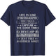 Life Is Like Photography Photographer Lover Camera Lens Gift T-Shirt - T-Shirt | Navy