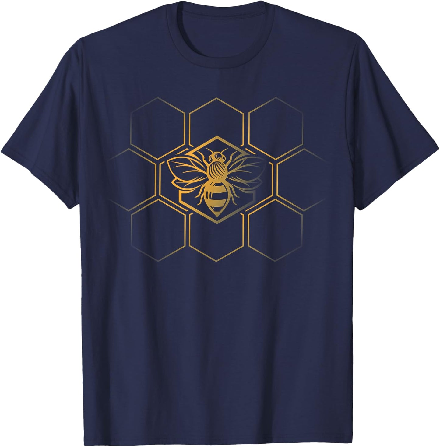 Beekeeper Beekeeping - Honeycomb Love For Bees T-Shirt - T-Shirt | Navy