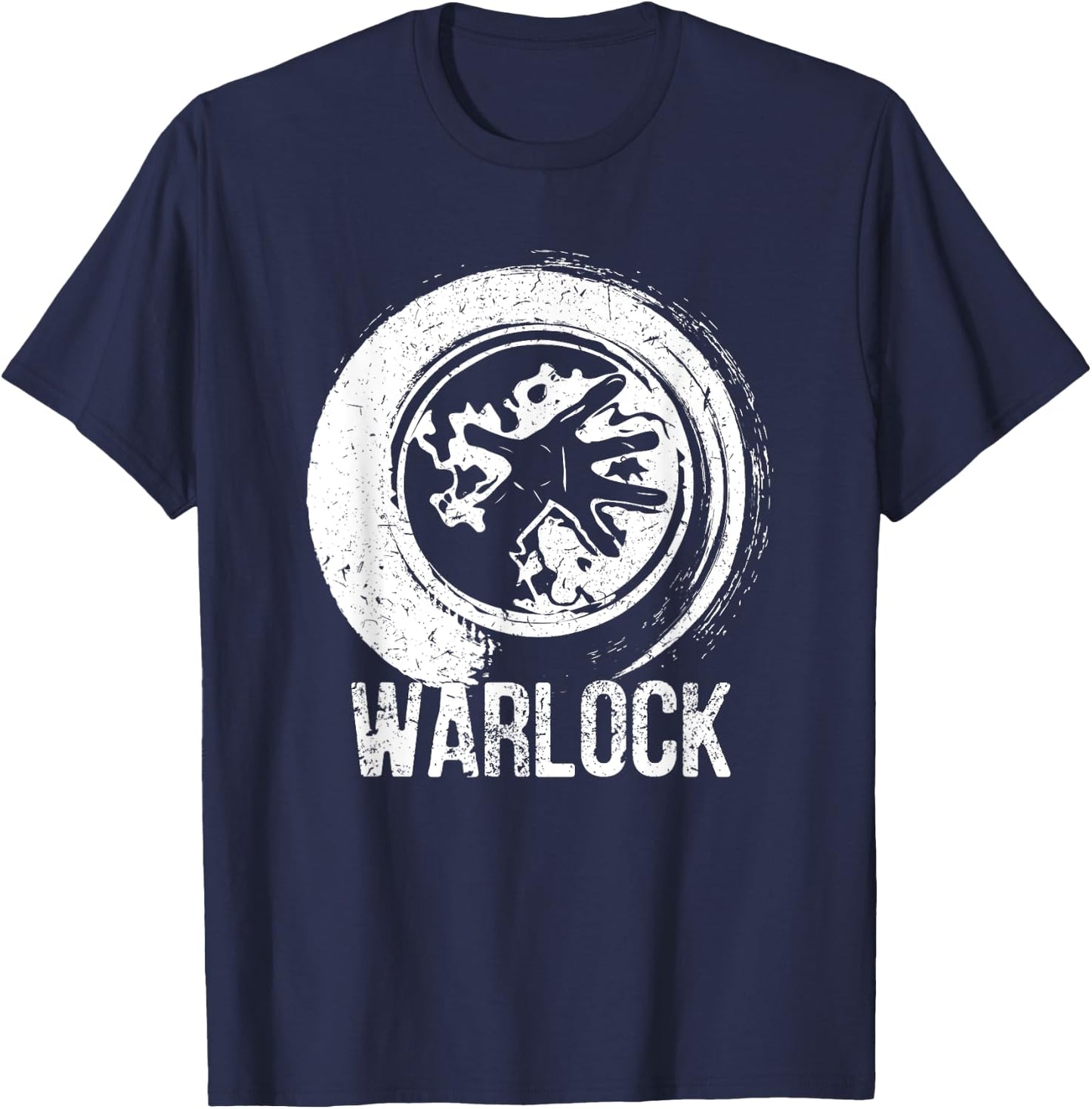 Wow Warlock Gamer T-Shirt - T-Shirt | Navy