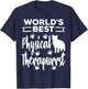 Physical Therapist Funny Cat DPT Therapy Graduation 2025 T-Shirt - T-Shirt | Navy