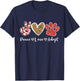 Ki Peace Love Rescue Adopt Dog Cat Lover Costume Puppy Mom T-Shirt - T-Shirt | Navy