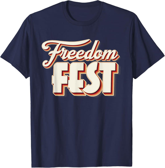 Freedom Fests Patriotic Celebration Liberty American Pride Men T-Shirt - T-Shirt | Navy