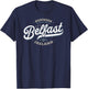 Belfast Northern Ireland - Vintage Retro City Travel Capital T-Shirt - T-Shirt | Navy