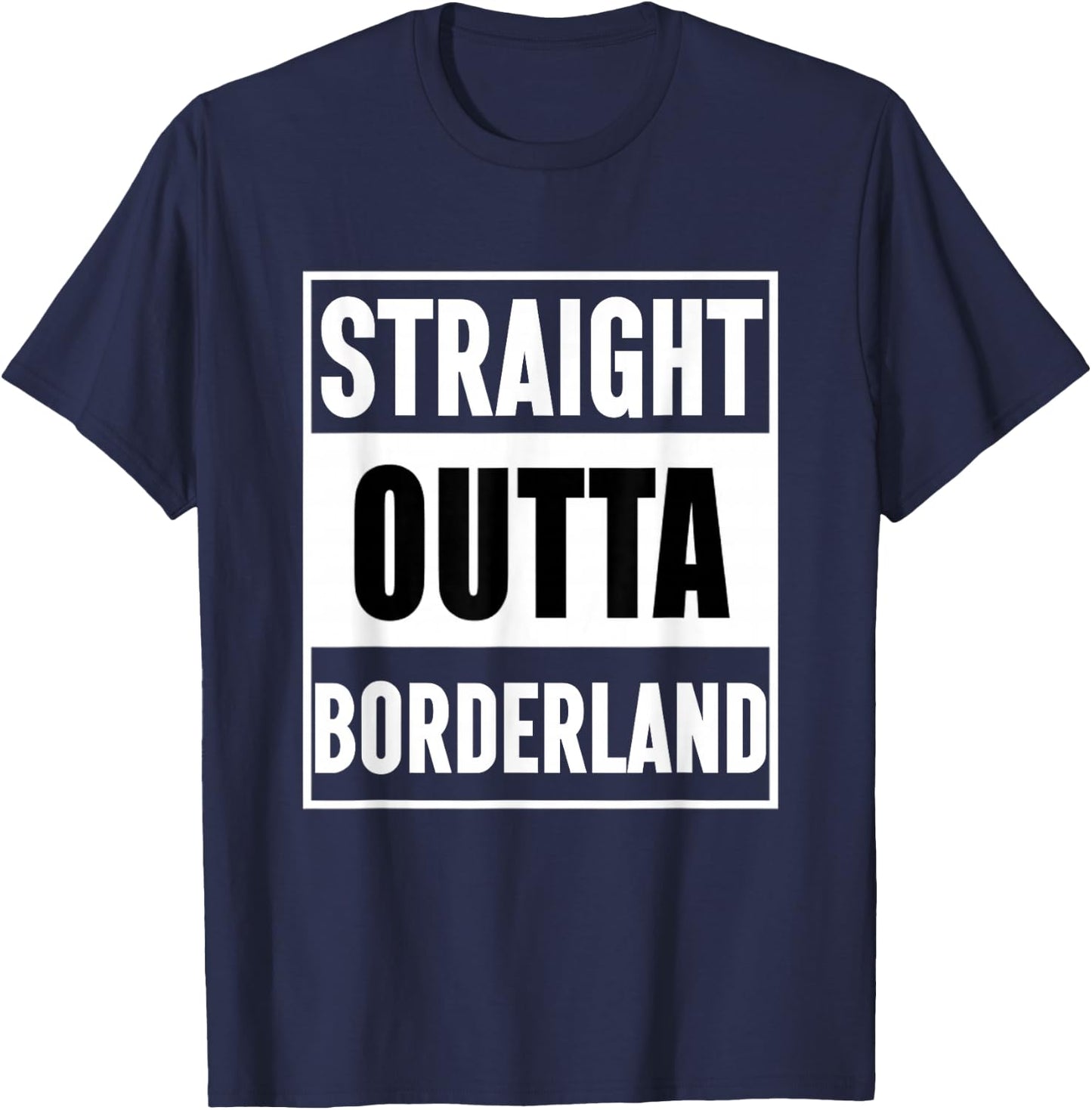 Frontline Origins: Straight Outta Borderland T-Shirt - T-Shirt | Navy