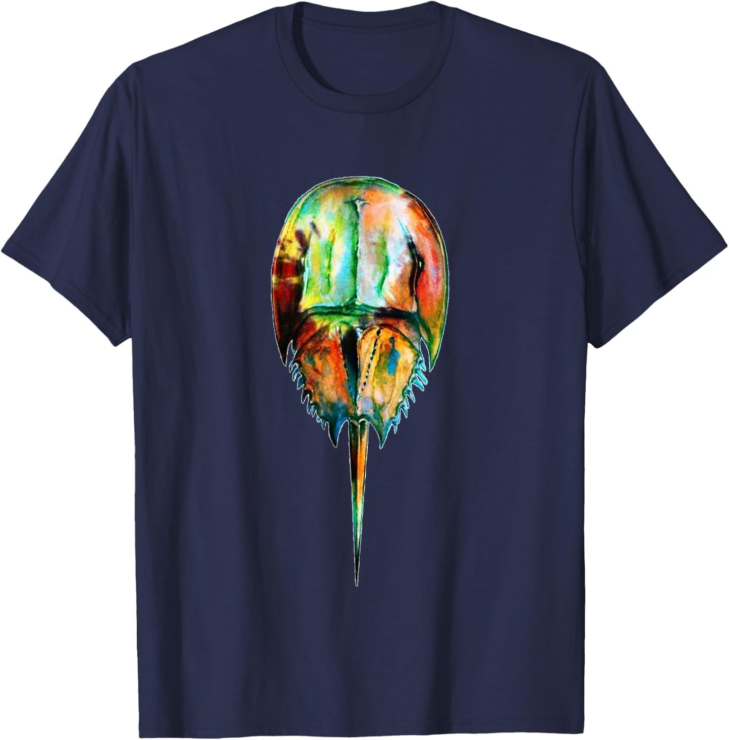 Tye Dye Horseshoe Crab T-Shirt - T-Shirt | Navy