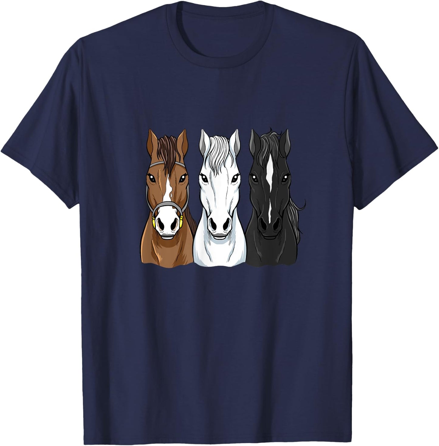Horse Riding Shirts For Girls Women Horseback Riding T-Shirt - T-Shirt | Navy