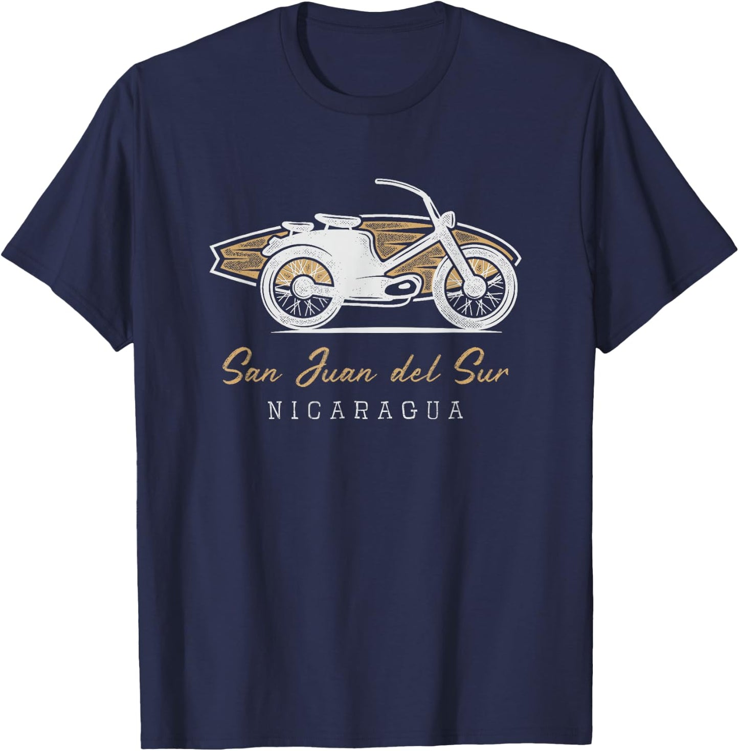 Surfer Surf Spots - San Juan del Sur, Nicaragua T-Shirt - T-Shirt | Navy