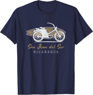 Surfer Surf Spots - San Juan del Sur, Nicaragua T-Shirt - T-Shirt | Navy