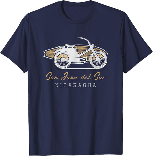 Surfer Surf Spots - San Juan del Sur, Nicaragua T-Shirt - T-Shirt | Navy