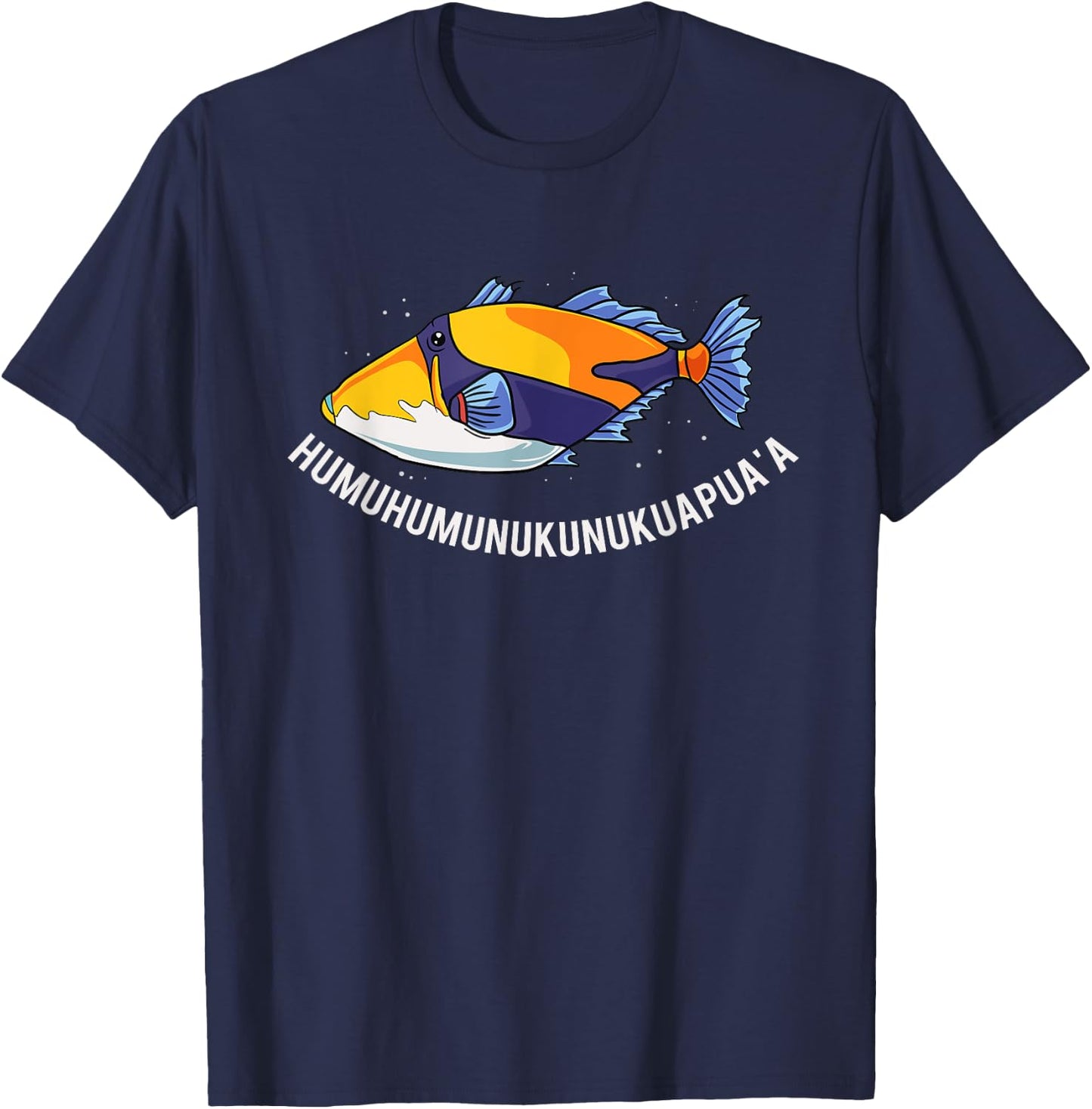 Humuhumunukunukuapua'a Hawaiian State Fish T-Shirt - T-Shirt | Navy