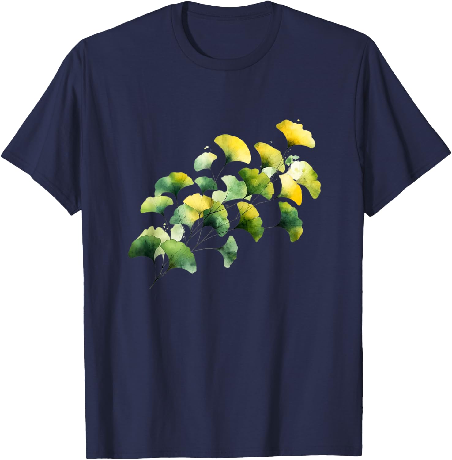 Ginkgo leaves T-Shirt - T-Shirt | Navy