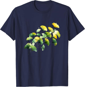 Ginkgo leaves T-Shirt - T-Shirt | Navy