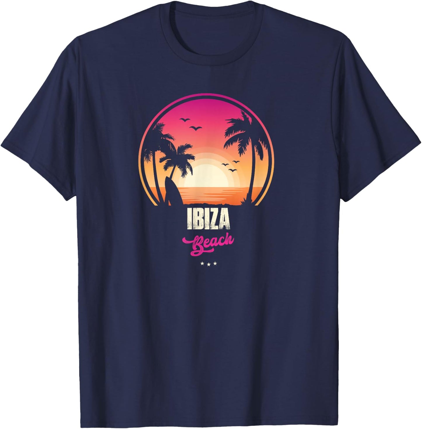 Ibiza Souvenir - Beach Reminder T-Shirt - T-Shirt | Navy