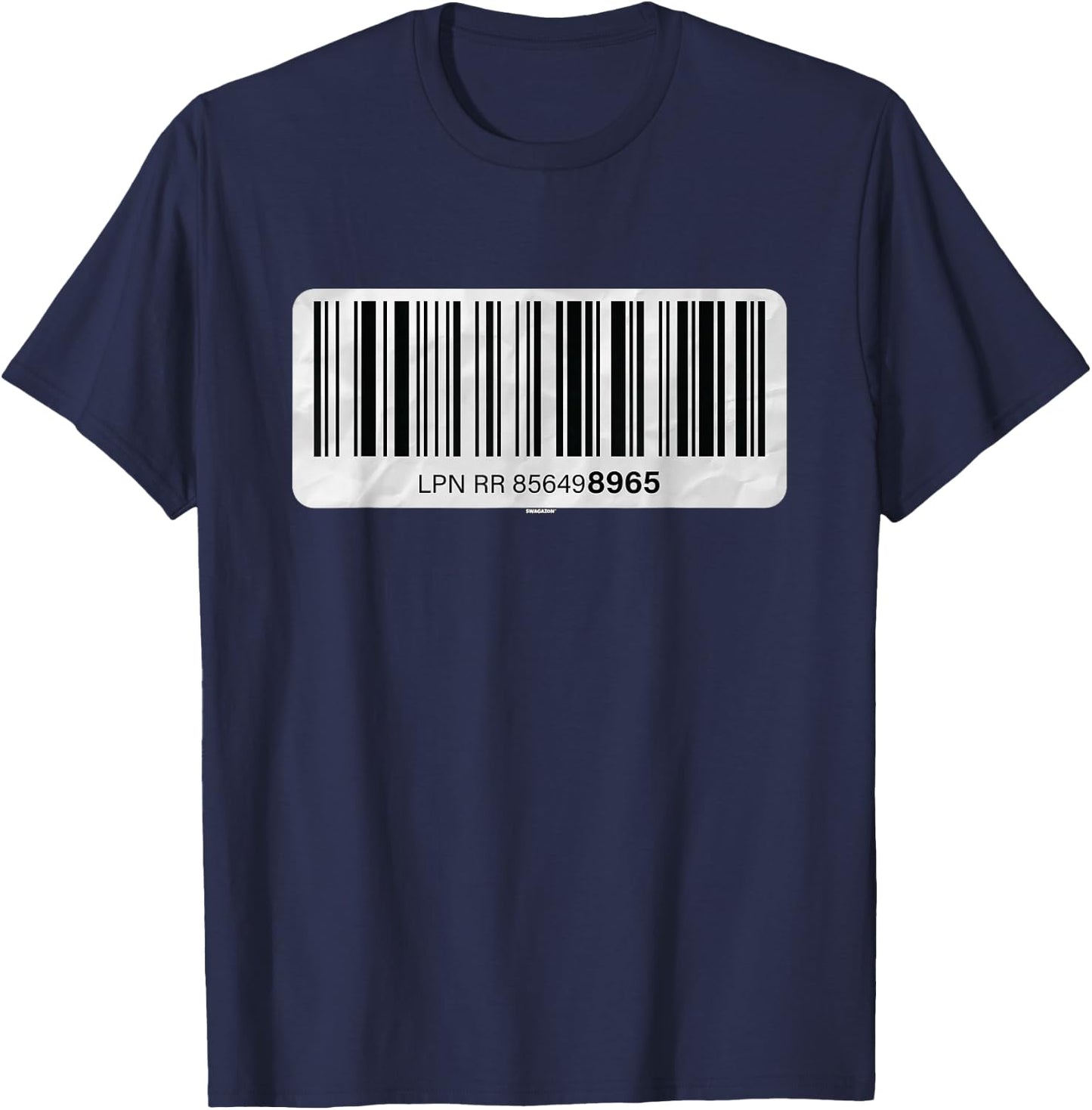 LPN Sticker for Damaged Associates Swagazon Coworker Gifts T-Shirt - T-Shirt | Navy