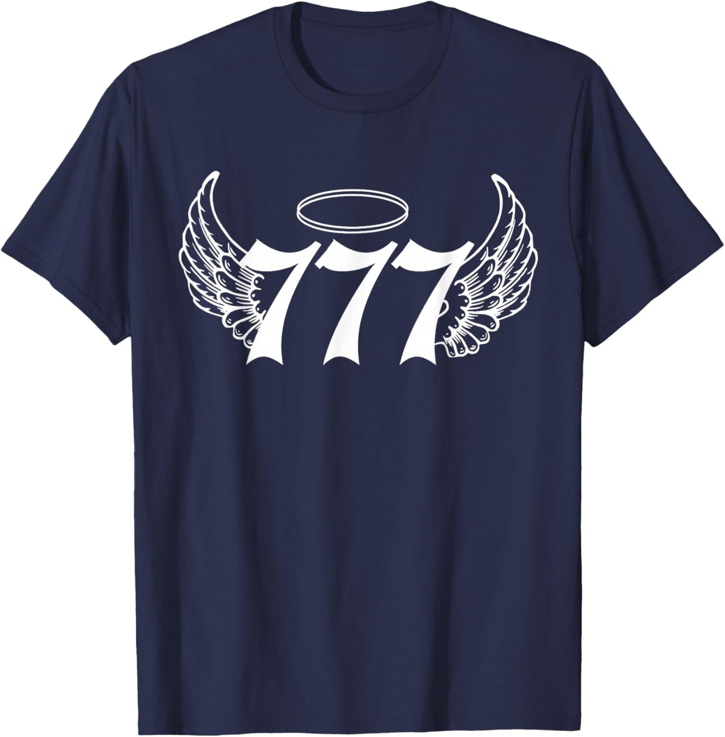777 Angel Number T-Shirt - T-Shirt | Navy
