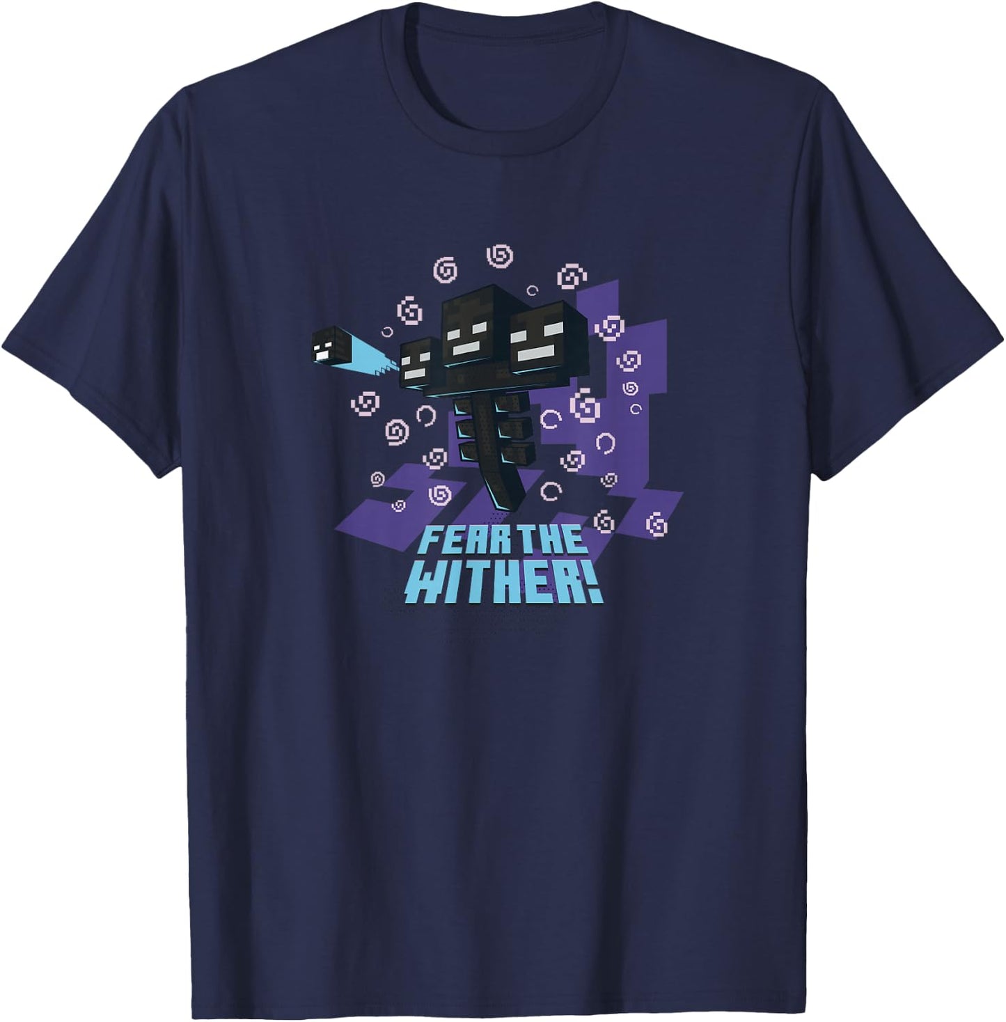 Minecraft Wither Fear The Wither! Small T-Shirt - T-Shirt | Navy