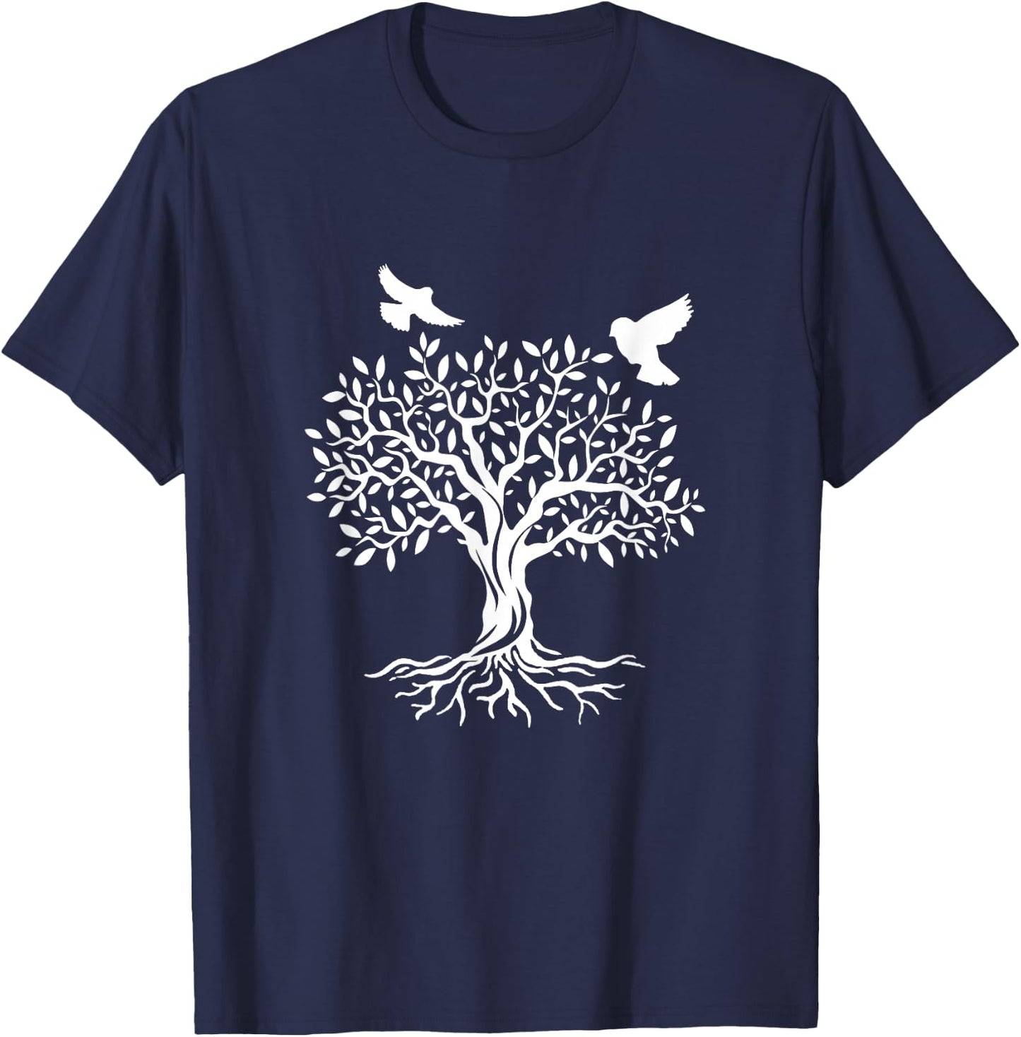 Yggdrasil Tree of life tree of life ravens vikings T-Shirt - T-Shirt | Navy