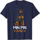Min Pin Dad Miniature Pinscher Dog Father Father´s Day Men T-Shirt - T-Shirt | Navy