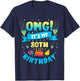 80 Year Old shirt OMG It's My 80th Birthday T-Shirt - T-Shirt | Navy