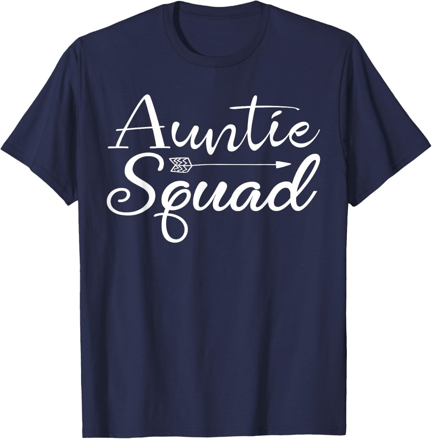 Auntie Squad Aunt Birthday Gift T-Shirt - T-Shirt | Navy