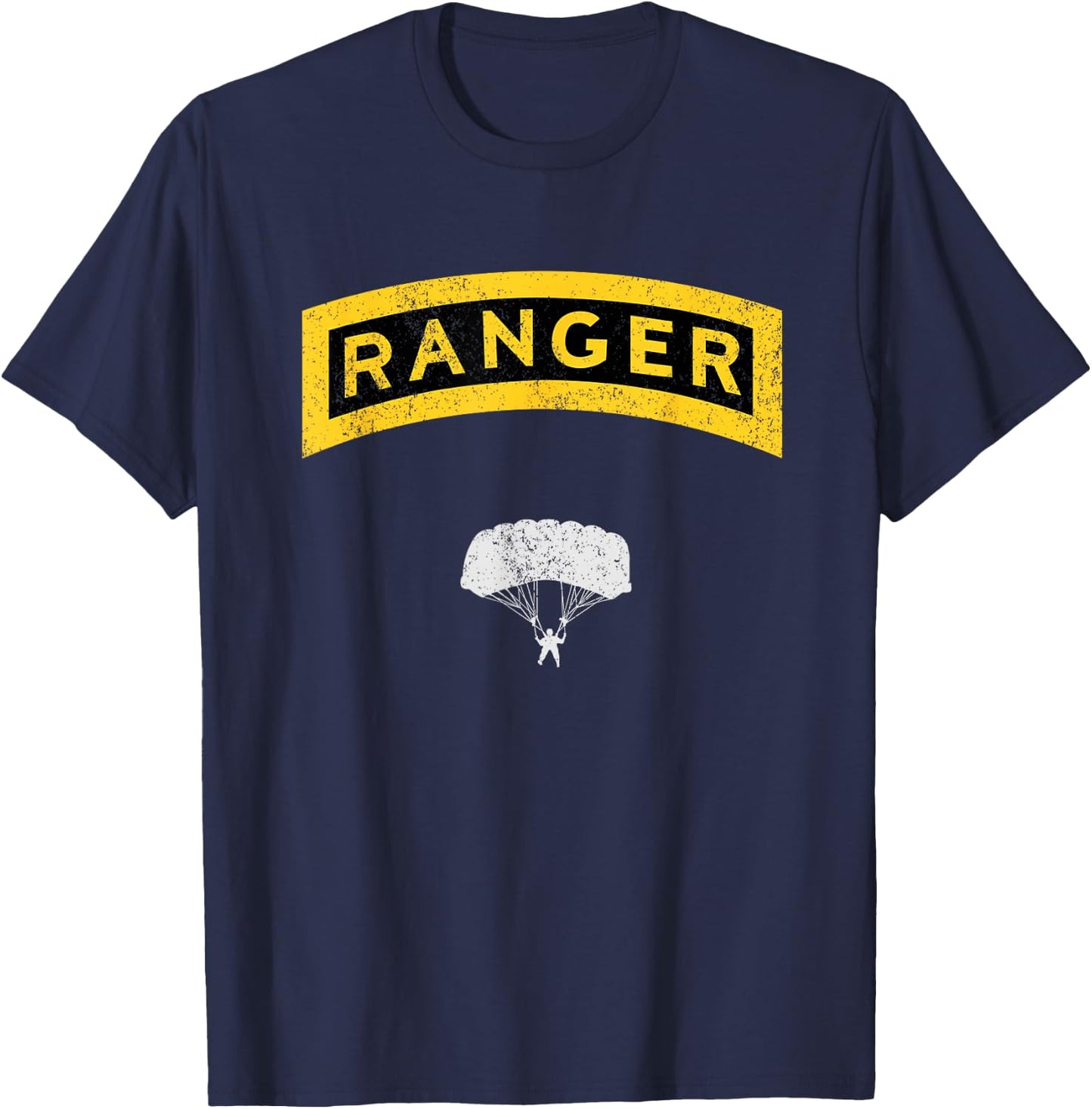 U.S Army Ranger Airborne Veteran Vintage, Veterans Day Gift T-Shirt - T-Shirt | Navy