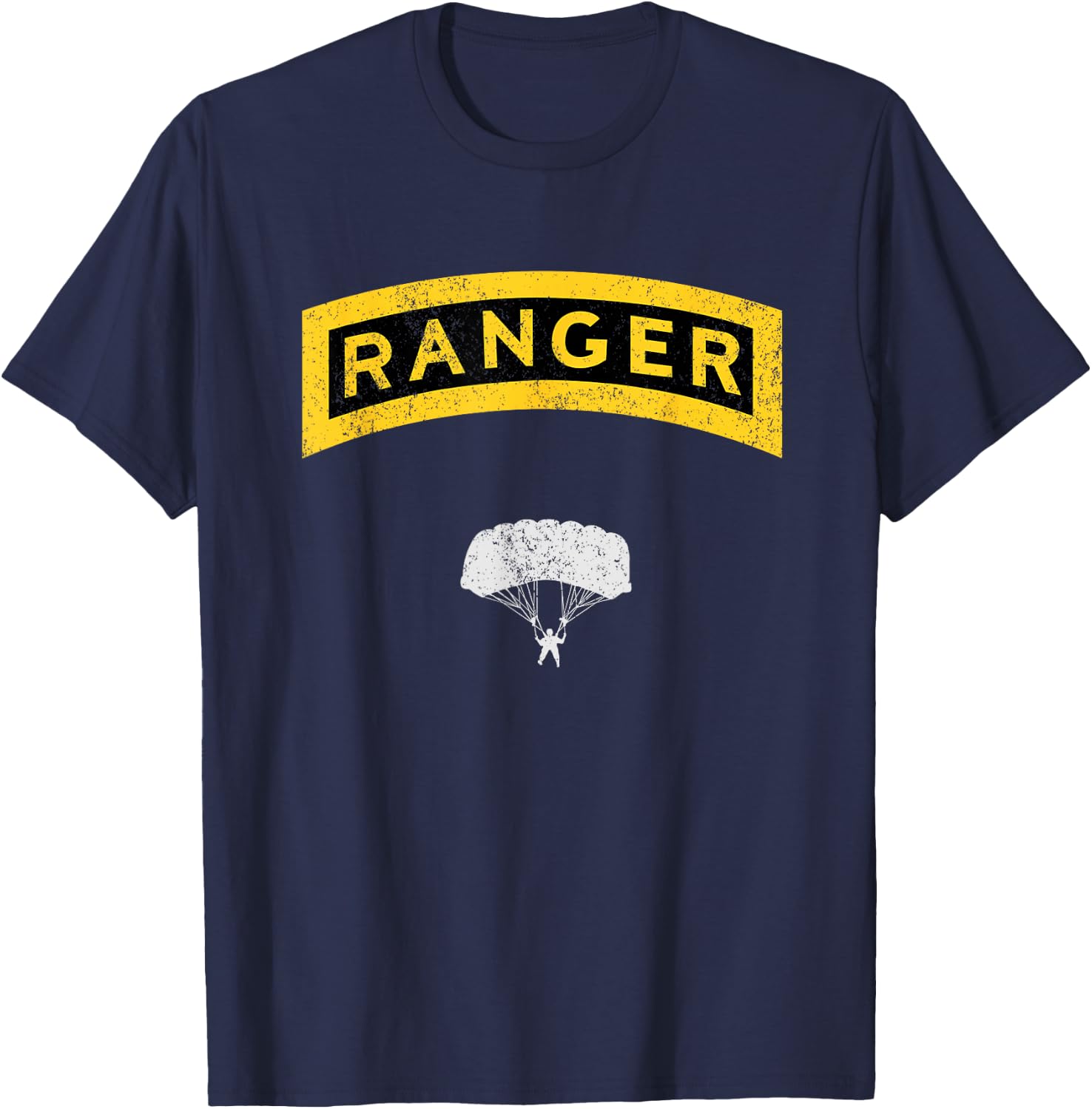 U.S Army Ranger Airborne Veteran Vintage, Veterans Day Gift T-Shirt - T-Shirt | Navy