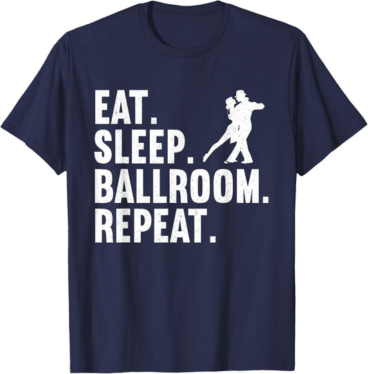 Funny Ballroom Design Women Dance Ballroom Dancing T-Shirt - T-Shirt | Navy