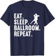 Funny Ballroom Design Women Dance Ballroom Dancing T-Shirt - T-Shirt | Navy