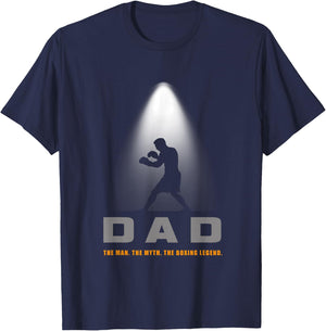Boxing Dad Boxing Apparel - Boxing T-Shirt - T-Shirt | Navy