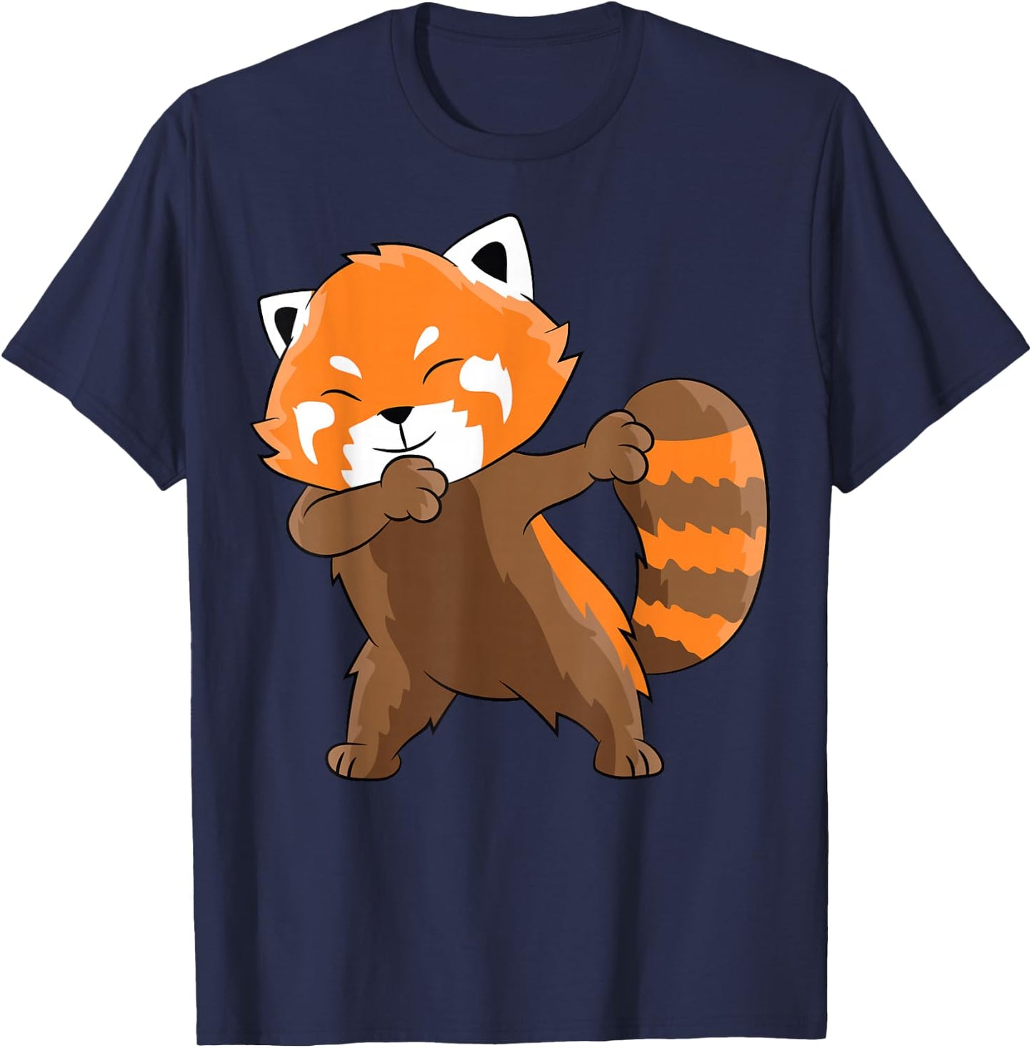 Dabbing Red Panda Dabbender Red Panda T-Shirt - T-Shirt | Navy