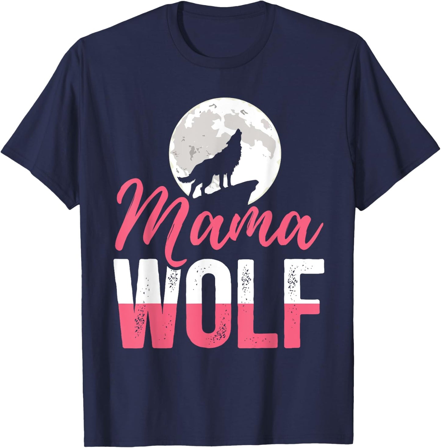 Mama Wolf T-Shirt - T-Shirt | Navy