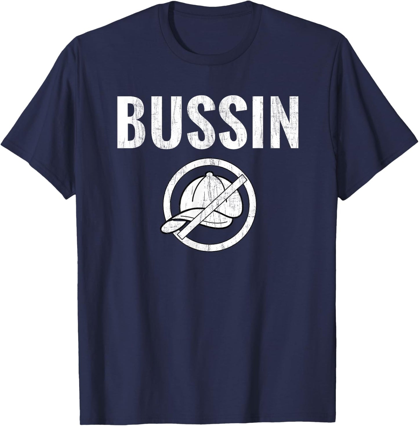 BUSSIN No Cap Funny Keto Slang Talk T-Shirt - T-Shirt | Navy