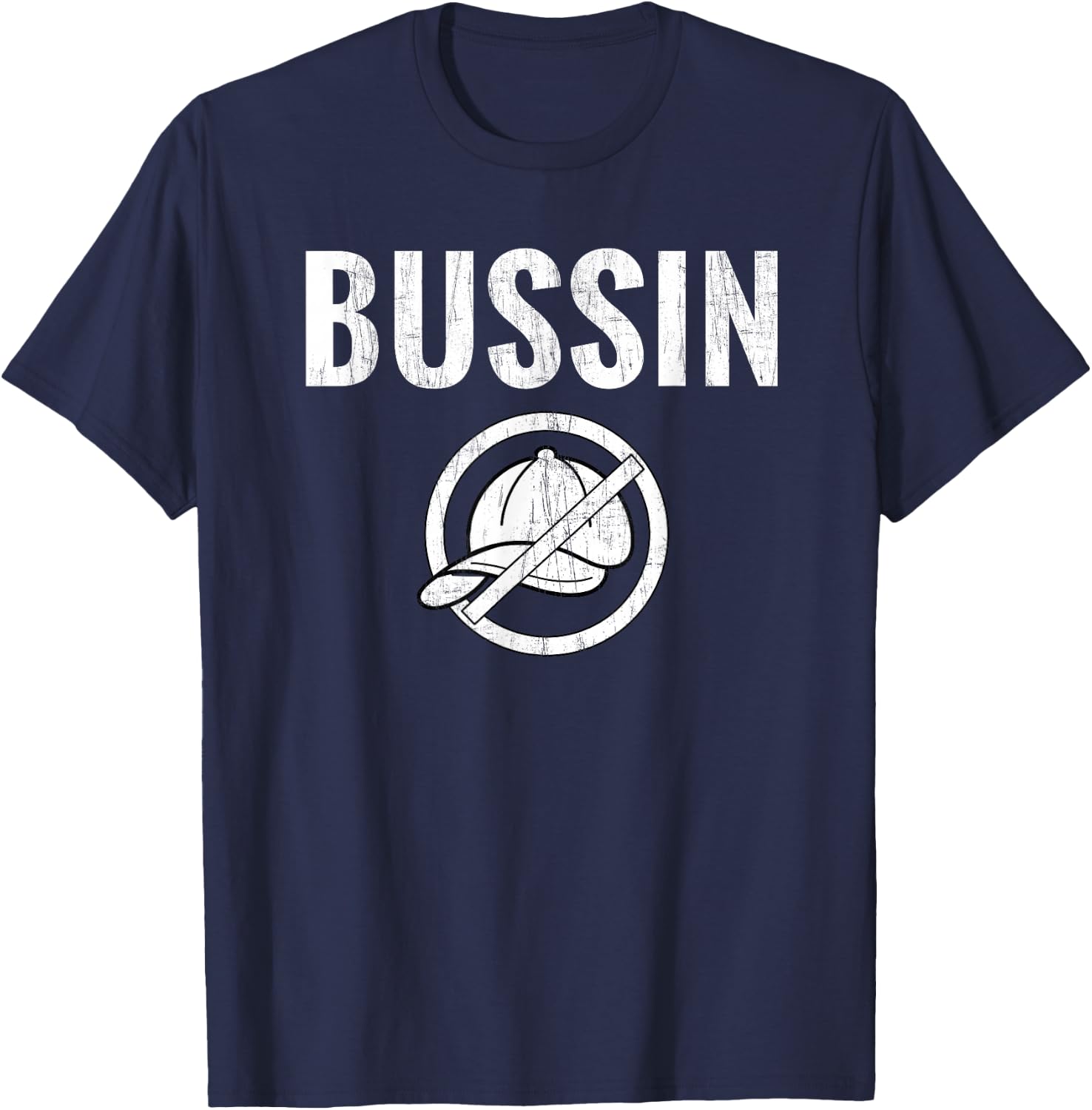 BUSSIN No Cap Funny Keto Slang Talk T-Shirt - T-Shirt | Navy