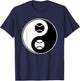Yin Yang - Tennis Lawn Sports - Buddhist Zhen Spiritual T-Shirt - T-Shirt | Navy