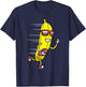 Banana Playing Football Fruit Football Player T-Shirt - T-Shirt | Navy
