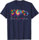 Peace Love Swim | Swimming Lovers T-Shirt - T-Shirt | Navy