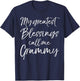 Christian Grandma Gift My Greatest Blessings Call Me Grammy T-Shirt - T-Shirt | Navy