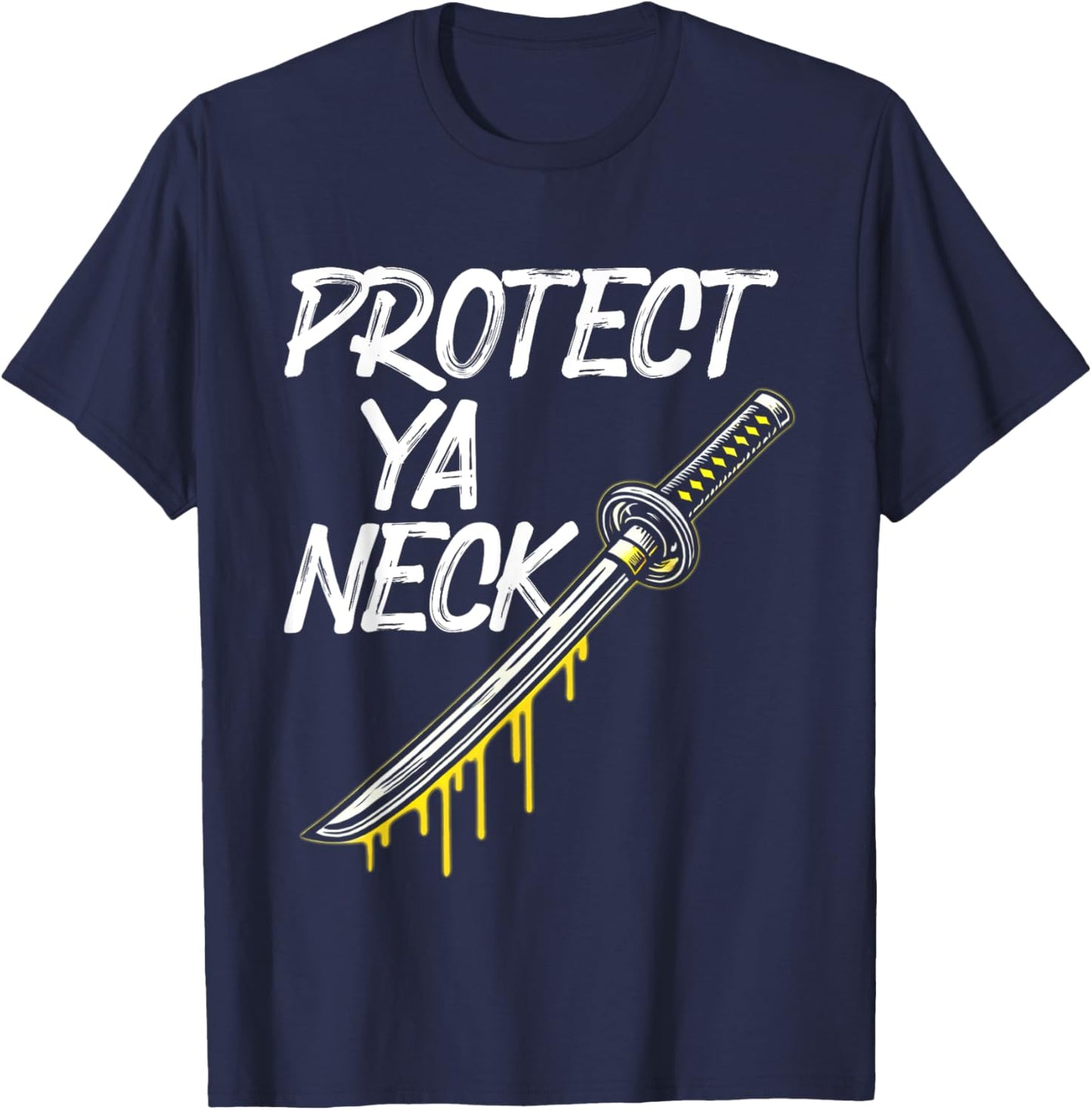 Protect Ya Neck Hip Hop 90s Vintage T-Shirt - T-Shirt | Navy
