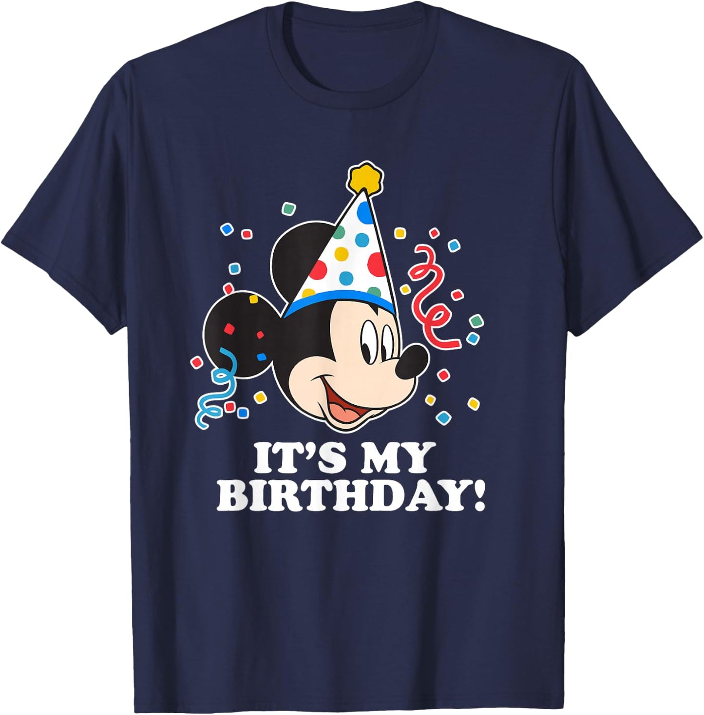Disney Mickey Mouse It's My Birthday T-Shirt - T-Shirt | Navy