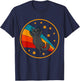 Cute Vintage Nebelung Cat Retro Space Cat Men Women Kids T-Shirt - T-Shirt | Navy
