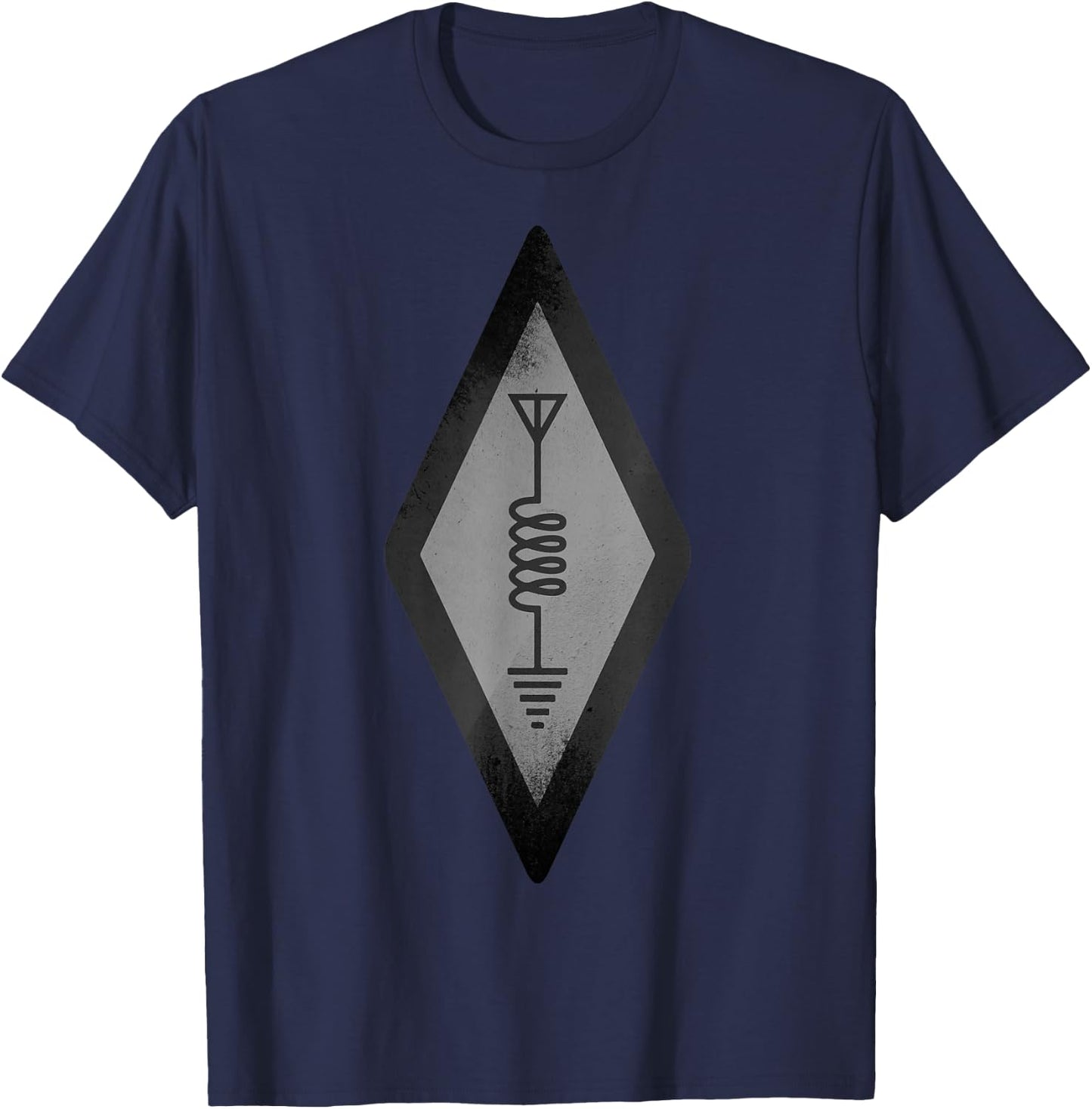 HAM International Amateur Radio Symbol | Cute Operator Gift T-Shirt - T-Shirt | Navy