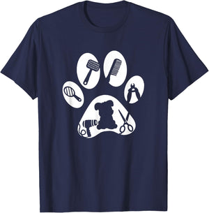 Dog Groomer Gifts - Dog Grooming T-Shirt - T-Shirt | Navy