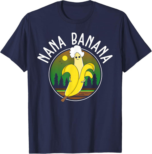 Funny Gift Nana Banana Gift T-Shirt - T-Shirt | Navy